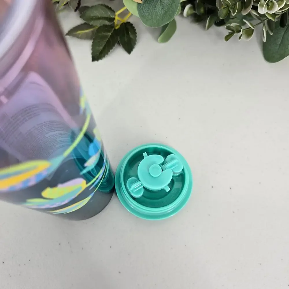 Starbucks 2025 Purple Blue Easter Floral Bouquet Ombre Bottle Tumbler NWT